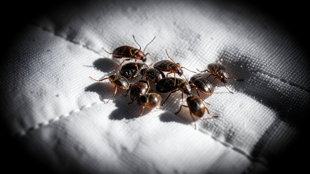 Bed bugs on mattress