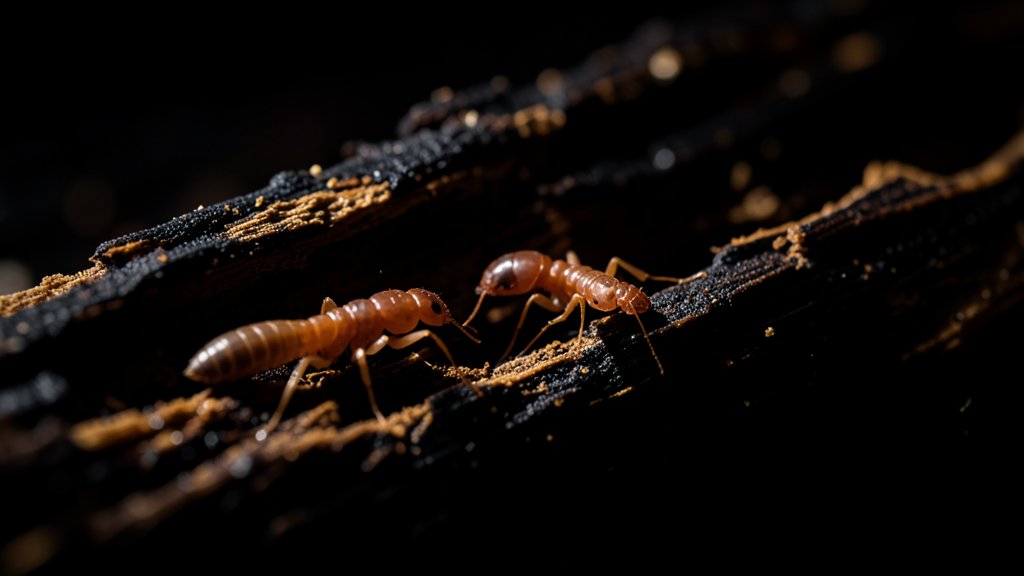 Termites in wood